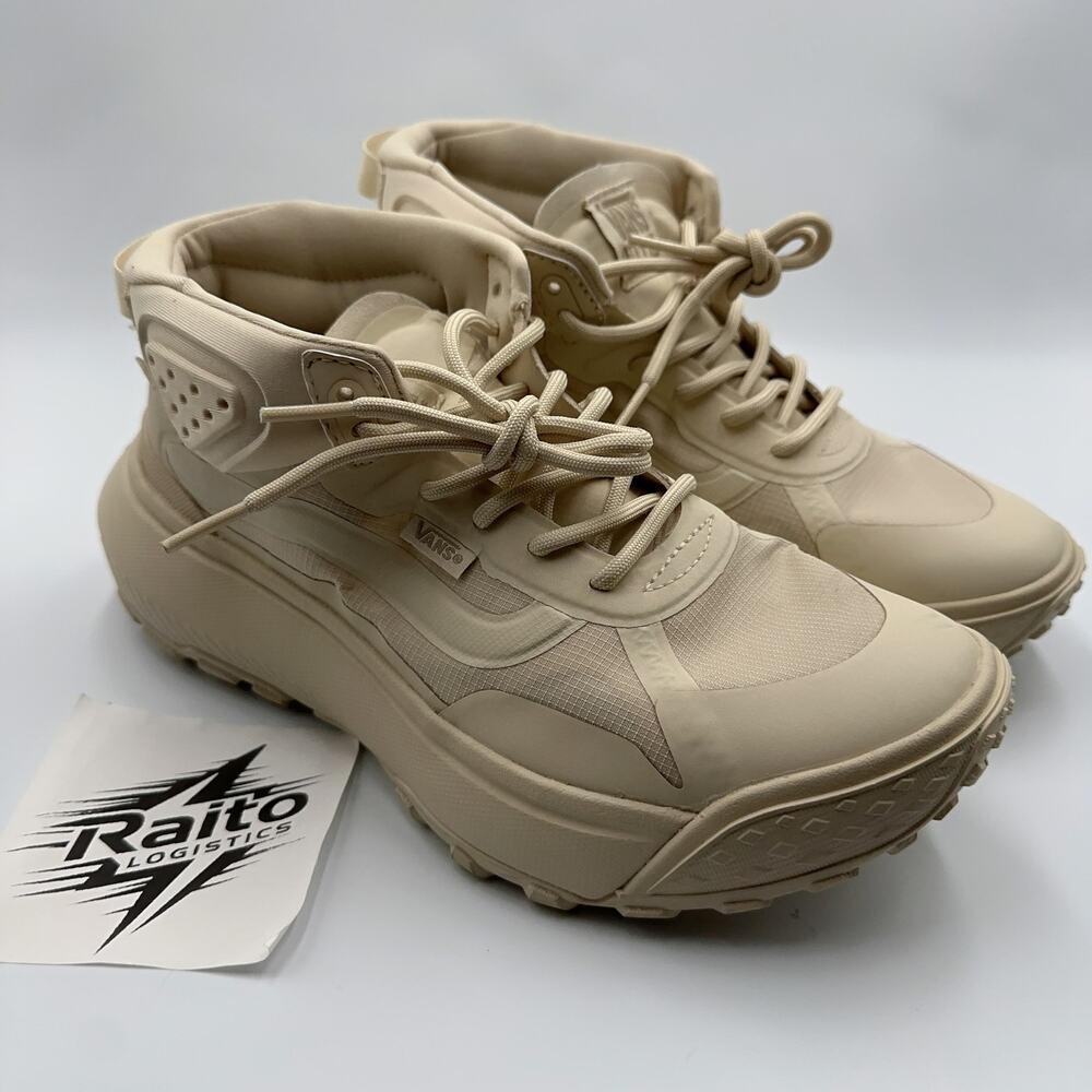 Mens Size 6.5 Vans Sneakers MTE Crosspath Mid Lace Up cream 721356 women 8
